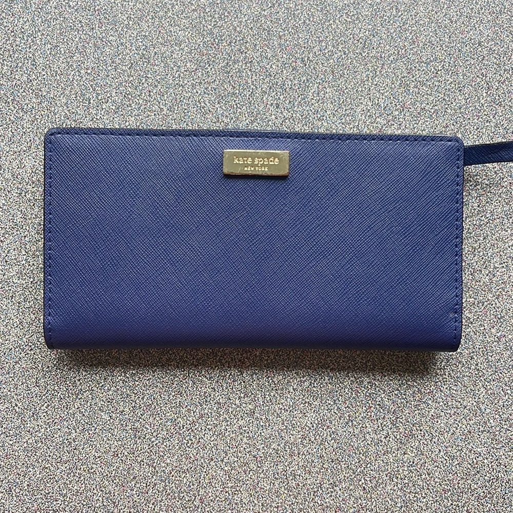 🆕 Kate Spade Stacy Laurel Way Wallet Oceanicblu